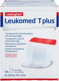 BSN medical Leukomed T Plus Pflaster transparent steril, 8 x 10cm, 50 Stück