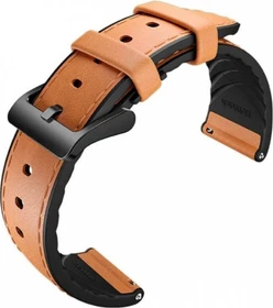 Mobvoi 22mm Standard Hybrid Leather Watch Strap schwarz/braun