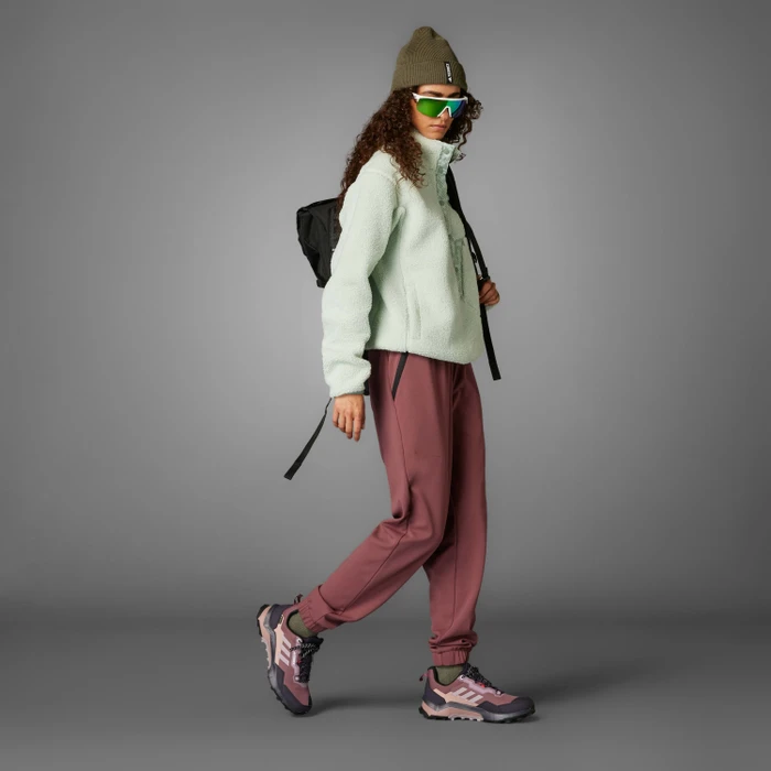 adidas Terrex Xploric High Pile Fleece Pullover linen green (Damen)