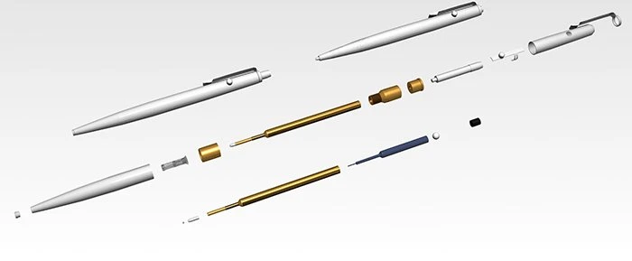 Fisher Space Pen AG7E Original Astronautenstift mit Gravur Kugelschreiber chrom, Geschenkbox