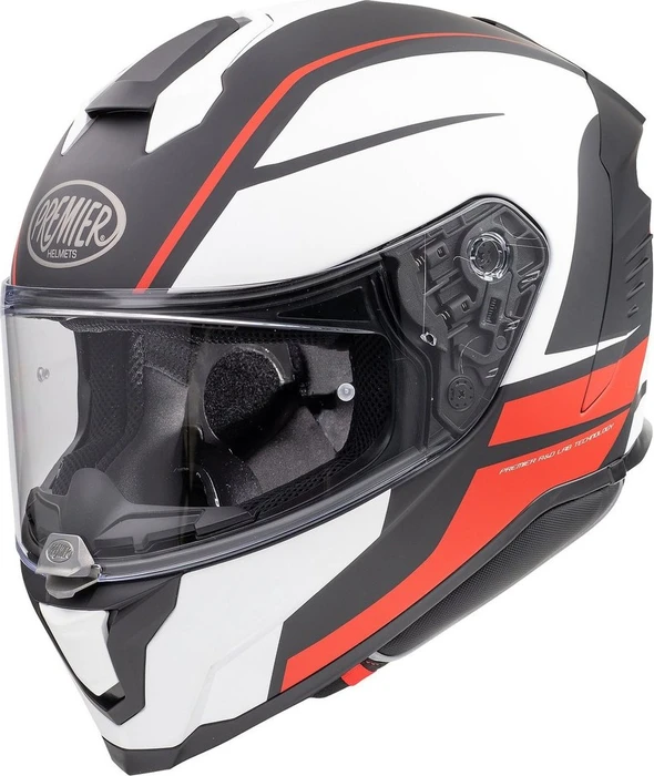 Premier Helmets Technical Hyper DE matt schwarz/weiß/rot