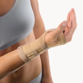 Bort Medical Handgelenkstütze mit Alu-Schiene links Größe XL beige, 1 Stück