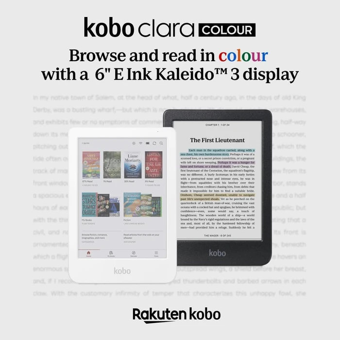 Kobo Clara Colour, weiß, 16GB Flash