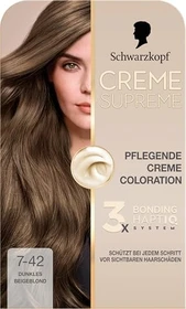 Schwarzkopf Creme Supreme Haarfarbe 7-42 nude blond, 60ml