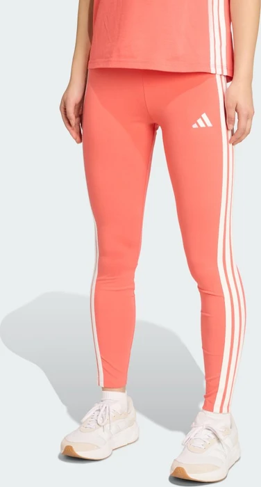 adidas Essentials 3-Streifen Cotton Leggings Hose lang semi turbo/white (Damen)