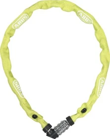 ABUS Schloss-Ketten-Kombi 1200/60 web Kettenschloss, Zahlenkombination lime