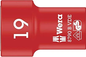 Wera 8790 B VDE Zyklop Außensechskant Steckschlüssel 3/8", 19x46mm