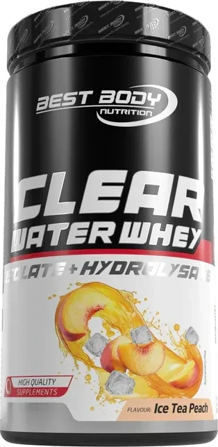 Best Body Nutrition Clear Water Whey Isolat & Hydrolysate Ice Tea Peach 450g