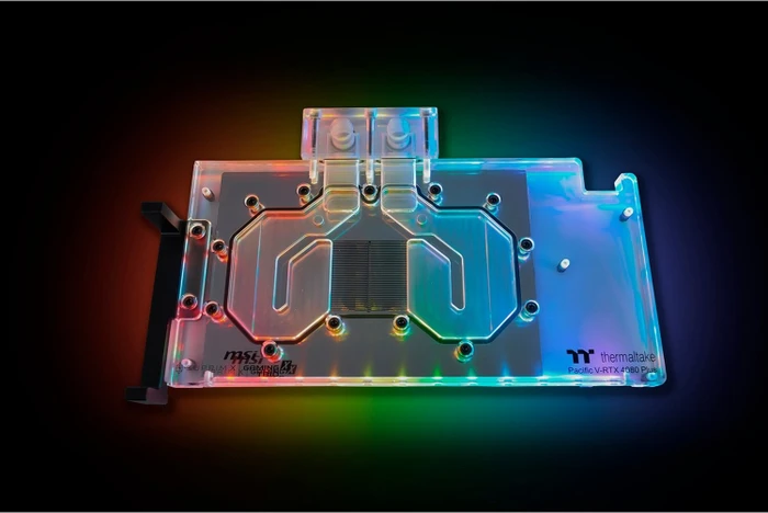 Thermaltake Pacific V-RTX 4080 Plus MSI Gaming X TRIO & SUPRIM X GPU Block mit Backplate