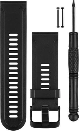 Garmin Ersatzarmband Silikon für Fenix 3 schwarz