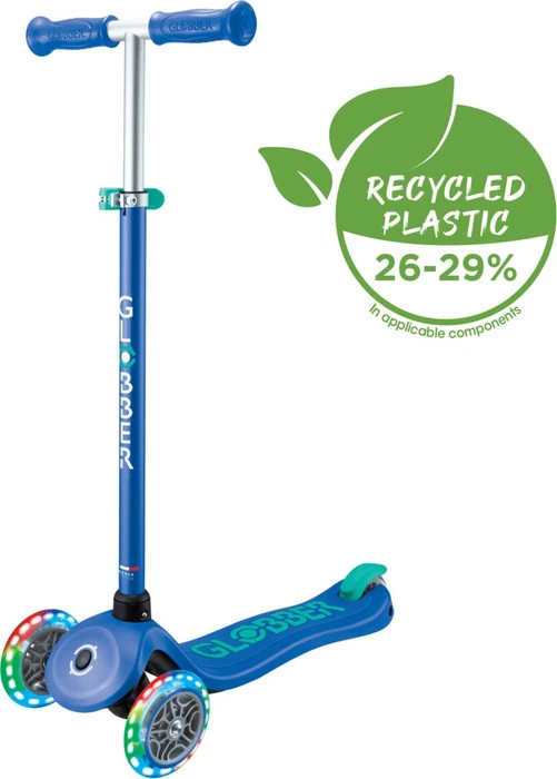 Globber Primo Plus Lights Kickboard navy blue