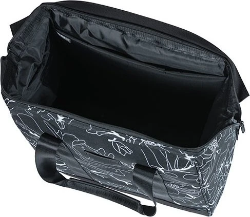Basil Grand Shopper Flower Gepäcktasche schwarz