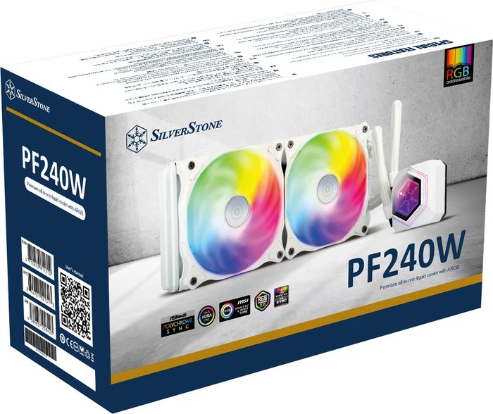SilverStone Permafrost PF240W-ARGB, weiß, V2