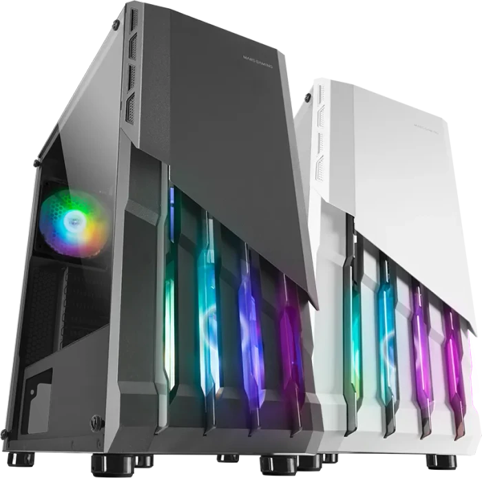 Mars Gaming MC-X2 Black, Glasfenster