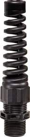Wiska ESKVS-L 12 BK Knickschutzkabelverschraubung, Kunststoff, M12, RAL 9005