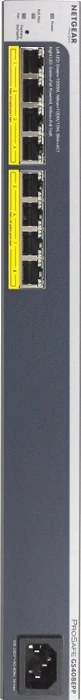 Netgear ProSAFE GS400 Easy-Mount Desktop Gigabit Smart Switch, 8x RJ-45, 124W PoE+