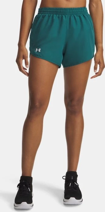 Under Armour Fly By 8cm Hose kurz rack green/reflective (Damen)