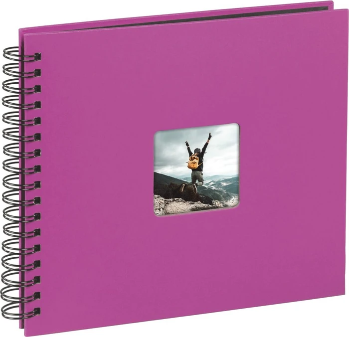 Hama Spiralalbum Fine Art 28x24/50 schwarze Seiten rosa