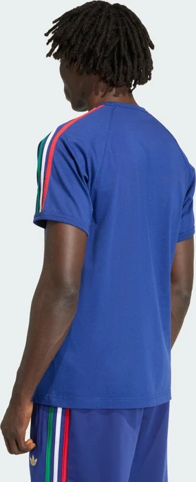 adidas 3-Streifen T-Shirt kurzarm victory blue/bold green/white (Herren)