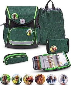 Belmil Premium Compact Plus Twist of Lime Schultaschen-Set, 5-tlg.