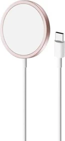 Puro Magnetic Charger USB-C MagSafe rosa/weiß