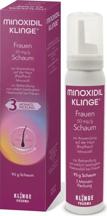 Minoxidil Klinge Frauen 50 mg/g Schaum, 95g