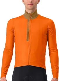 Castelli Entrata Thermal Trikot langarm red orange/urban gray (Herren)