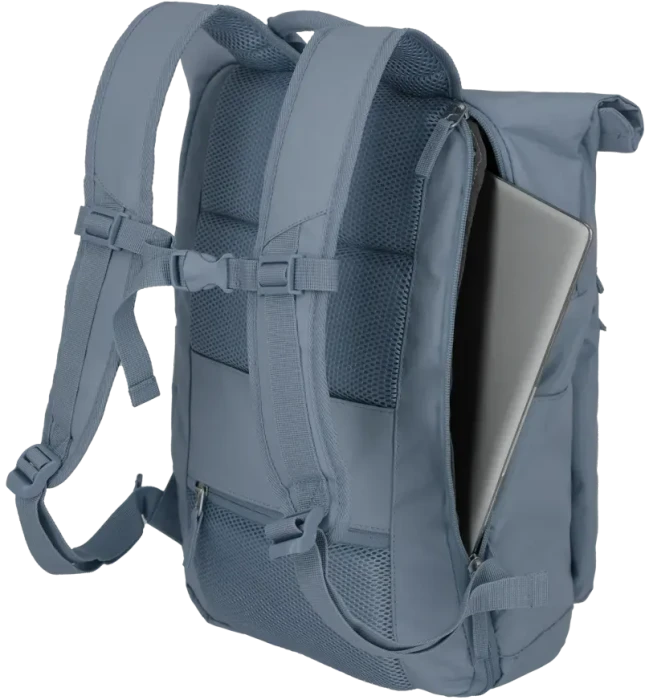 Travelite Basics Rollup Laptoprucksack, 15.6", rauchblau