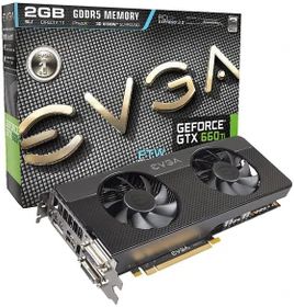 EVGA GeForce GTX 660 Ti FTW Signature 2, 2GB GDDR5, 2x DVI, HDMI, DP