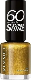 Rimmel 60 Seconds Super Shine Nagellack 831 Oh My Gold!, 8ml