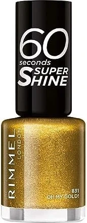 Rimmel 60 Seconds Super Shine Nagellack 831 Oh My Gold!, 8ml