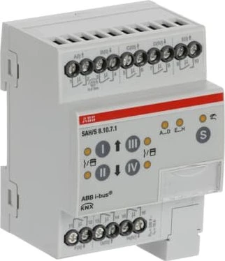 ABB SAH/S8.10.7.1 Schalt-/Jalousieaktor 8-fach, 230V, 10A, 4TE REG, Schaltaktor