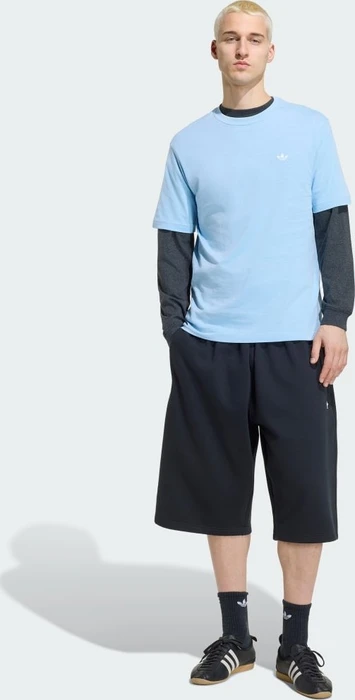 adidas Trefoil Essentials T-Shirt kurzarm clear sky (Herren)