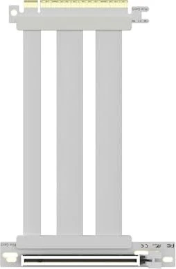 Glotrends Riser Kabel, gewinkelt, PCIe 5.0, 150mm, weiß