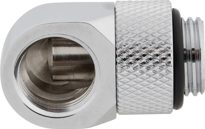 Corsair Hydro X Series XF Hardline, Winkeladapter 90° G1/4", chrome, 2er-Pack