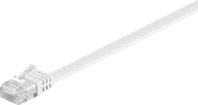 goobay Flach-Patchkabel, Cat6, U/UTP, RJ-45/RJ-45, 1.5m, weiß
