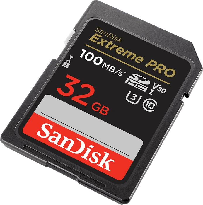 SanDisk Extreme PRO R100/W90 32GB, UHS-I U3, Class 10