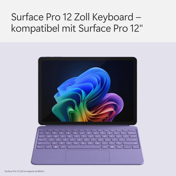 Microsoft Surface Pro 12" Keyboard mit Copilot-Taste, violett, DE