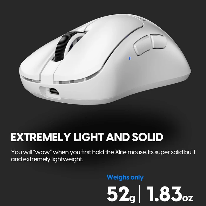 Pulsar Gaming Gears Xlite v3 Mini Wireless weiß, USB