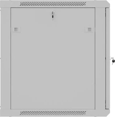 Lanberg WF01 Series 19" Wandschrank 12HE, hängend, Flatpack, Gitternetztür, IP20, RAL 7035, 600mm tief