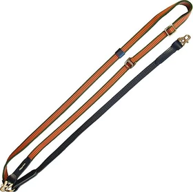 Niggeloh Stufenlos verstellbare Umhähngeleine Grip, ab 15kg, 3.2m, orange/grün