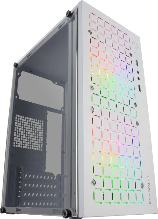 Mars Gaming MC-CORE White, Glasfenster
