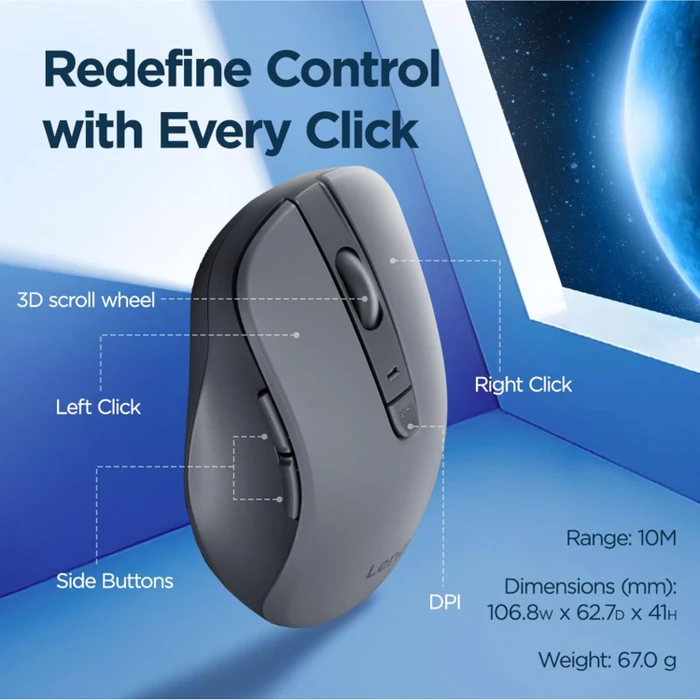 Lenovo WL310 Silent Mouse, Bluetooth