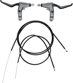 Shimano Alivio T4010 3-Finger Bremshebel Set silber