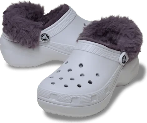 Crocs Classic Platform Fuzz Lined frosted grape (Damen)