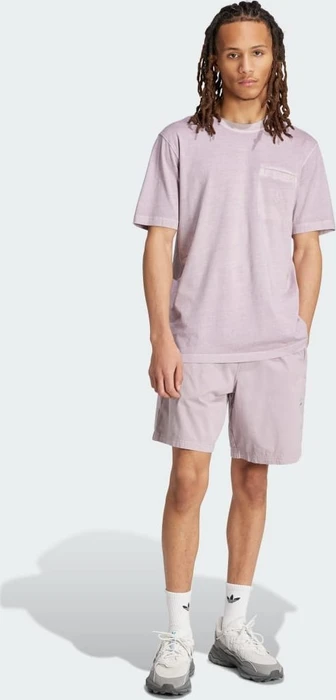 adidas Trefoil Essentials + Dye Pocket T-Shirt kurzarm preloved fig (Herren)