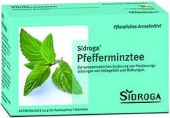 Sidroga Pfefferminzblätter Tee Beutel, 20 Stück