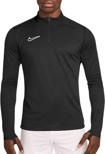 Nike Academy Dri-FIT Football 1/4-Zip Funktionsshirt langarm schwarz/weiß (Herren)