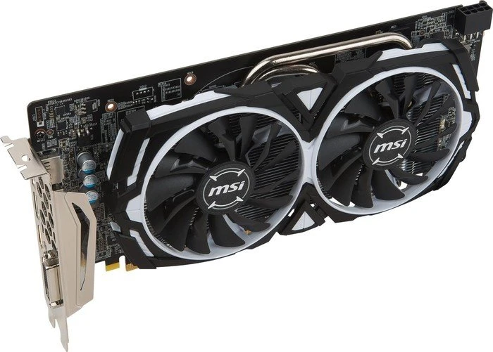 MSI Radeon RX 480 Armor 8G OC, 8GB GDDR5, DVI, 2x HDMI, 2x DP