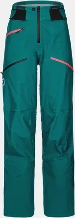 Ortovox 3L Deep Shell Hose lang pacific green (Damen)